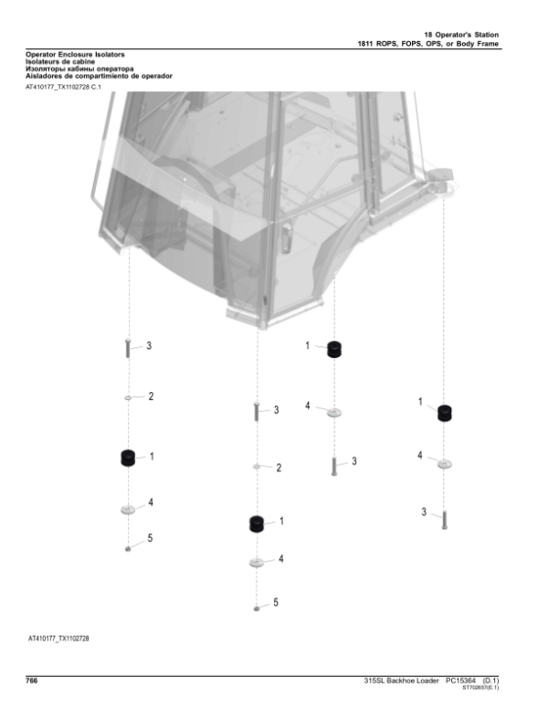 John Deere 315SL Backhoe Loaders (SN C390996- & D390996-) Parts Catalog Manual – PC15364 Workshop Guide
