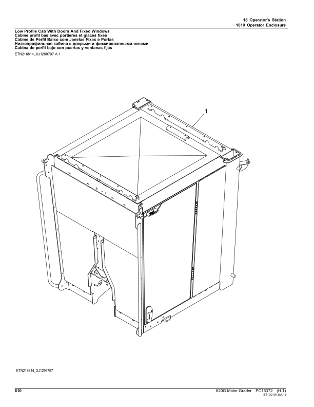 John Deere 620G Motor Graders Parts Catalog Manual – PC15372 Workshop Guide