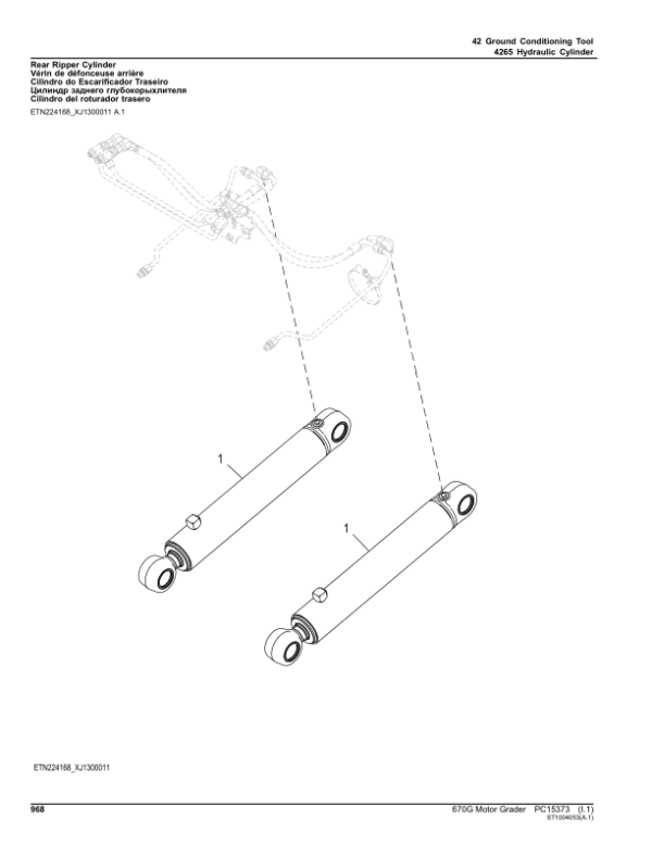 John Deere 670G Motor Graders Parts Catalog Manual – PC15373 Workshop Guide