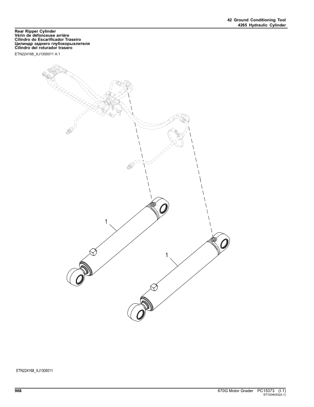 John Deere 670G Motor Graders Parts Catalog Manual – PC15373 Workshop Guide