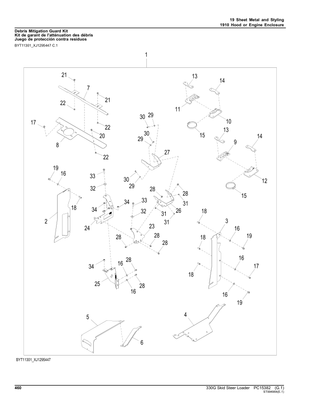 John Deere 330G Skid Steers (SN 1T0330G_ F387881-) Parts Catalog Manual – PC15382 Workshop Guide