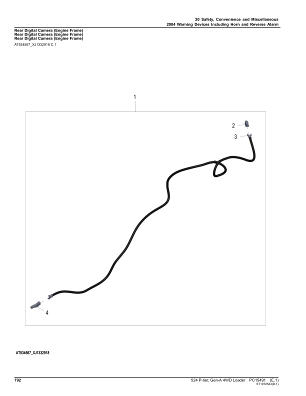 John Deere 524 P-TIER Loaders (SN 1DW524PA_ _L_18490) Parts Catalog Manual – PC15491 Workshop Guide