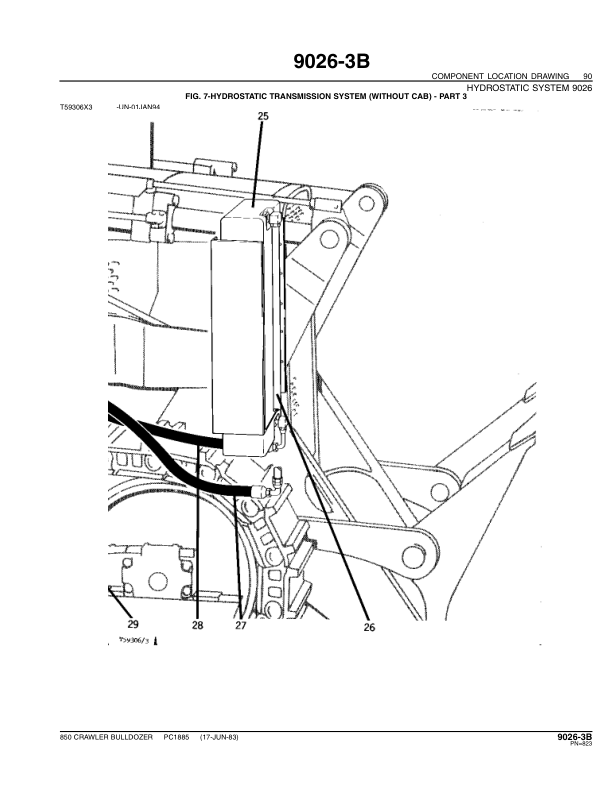 John Deere 850 Crawlers Parts Catalog Manual – PC1885 Workshop Guide