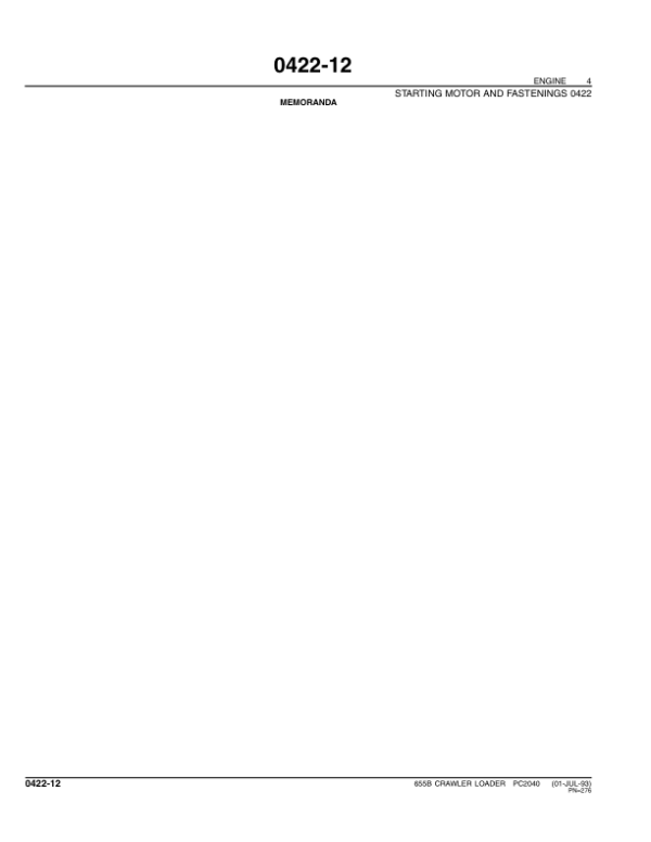John Deere 655B Crawlers Parts Catalog Manual – PC2040 Workshop Guide