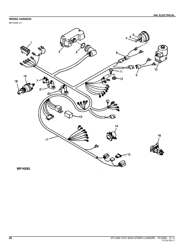 John Deere 375, 3375 Skid Steers Parts Catalog Manual – PC2098 Workshop Guide