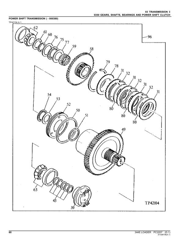 John Deere 344E Loaders Parts Catalog Manual – PC2207 Workshop Guide