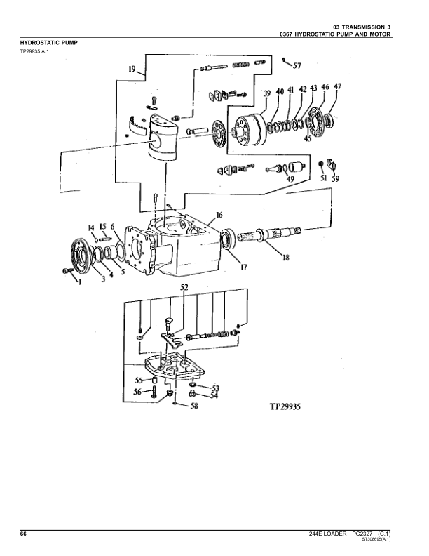 John Deere 244E Loaders Parts Catalog Manual – PC2327 Workshop Guide