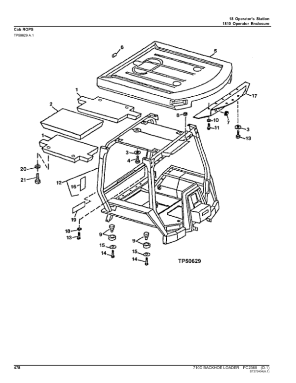 John Deere 710D Backhoe Loaders Parts Catalog Manual – PC2368 Workshop Guide