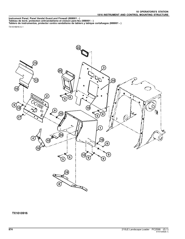 John Deere 210LE Landscape Loaders Parts Catalog Manual – PC2598 Workshop Guide