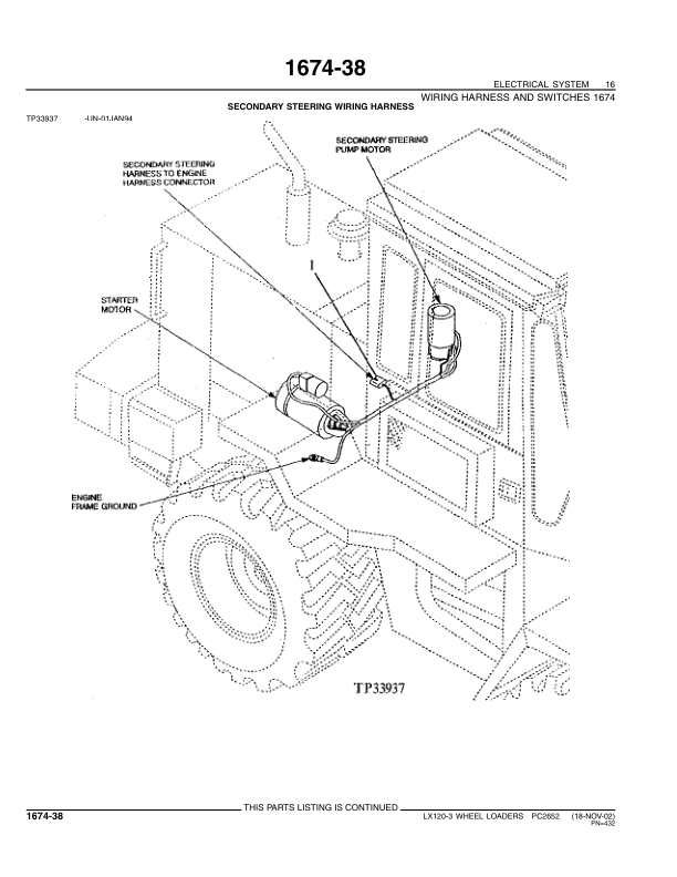 John Deere LX120-3 Loaders Parts Catalog Manual – PC2652 Workshop Guide