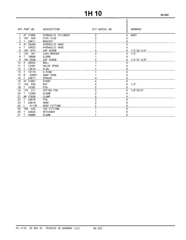 John Deere 350A Crawlers Parts Catalog Manual – PC4118 Workshop Guide