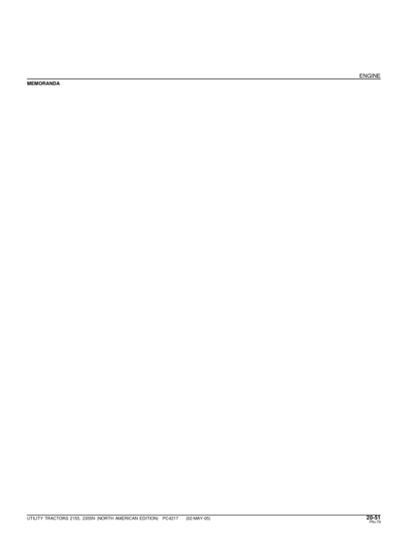 John Deere 2155, 2355N Tractors Parts Catalog Manual – PC4217 Workshop Guide