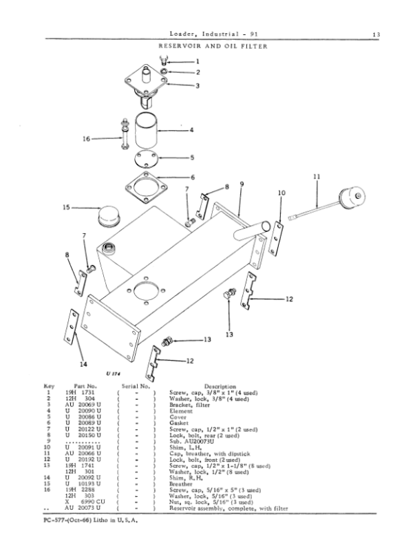 John Deere 91 Attachments (For John Deere 440) Parts Catalog Manual – PC577 Workshop Guide