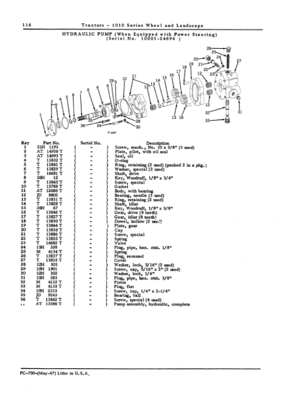 John Deere 1010 Tractors Parts Catalog Manual – PC750 Workshop Guide