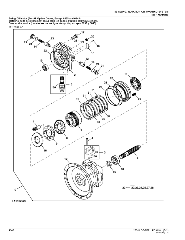 John Deere 2554 Loggers Parts Catalog Manual – PC9118 Workshop Guide