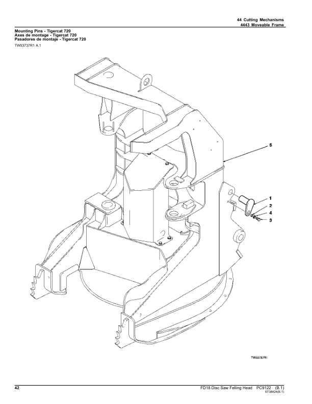 John Deere FD18 Felling Heads Parts Catalog Manual – PC9122 Workshop Guide