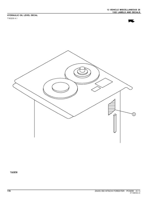 John Deere Hitachi 350 Foresters Parts Catalog Manual – PC9299 Workshop Guide