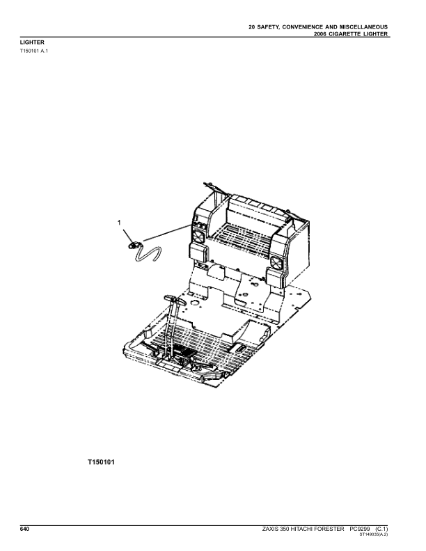 John Deere Hitachi 350 Foresters Parts Catalog Manual – PC9299 Workshop Guide