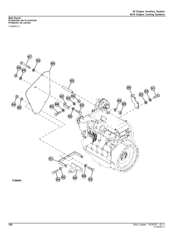John Deere 244J Loaders Parts Catalog Manual – PC9370 Workshop Guide