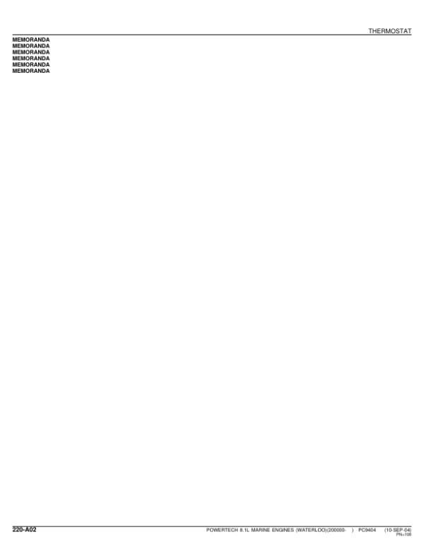 John Deere 8.1L, 6081, 6081AFM75 Engines (SN after 200000 –) Parts Catalog Manual – PC9404 Workshop Guide