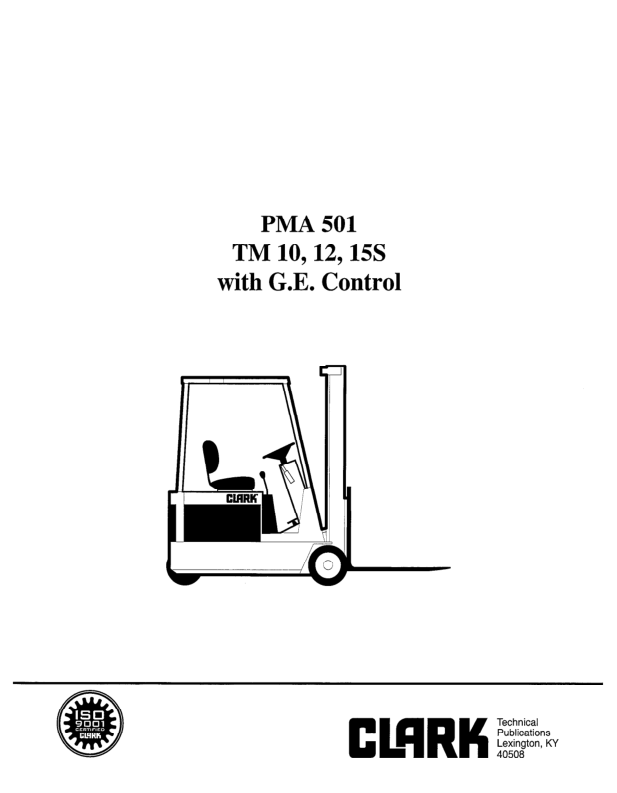 Clark TM10, TM12, TM15S, TM15, TM17, TM20, TM22, TM25 Forklift Service Repair Manual Workshop Guide