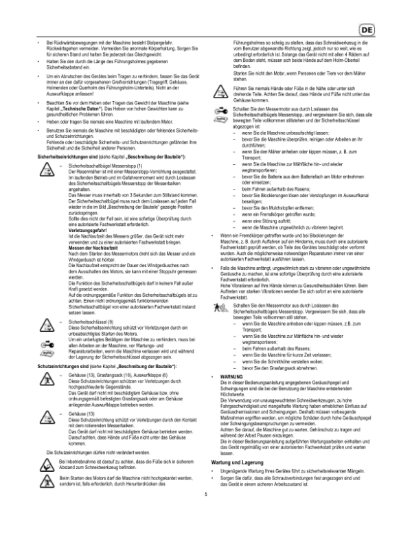 John Deere 43-ACCU VARIO (SA521020), 47-ACCU VARIO (SA521520), R43BV (SA526020), R47BV (SA526520) Lawn Mowers Operator’s Manual (SAU15828) Workshop Guide