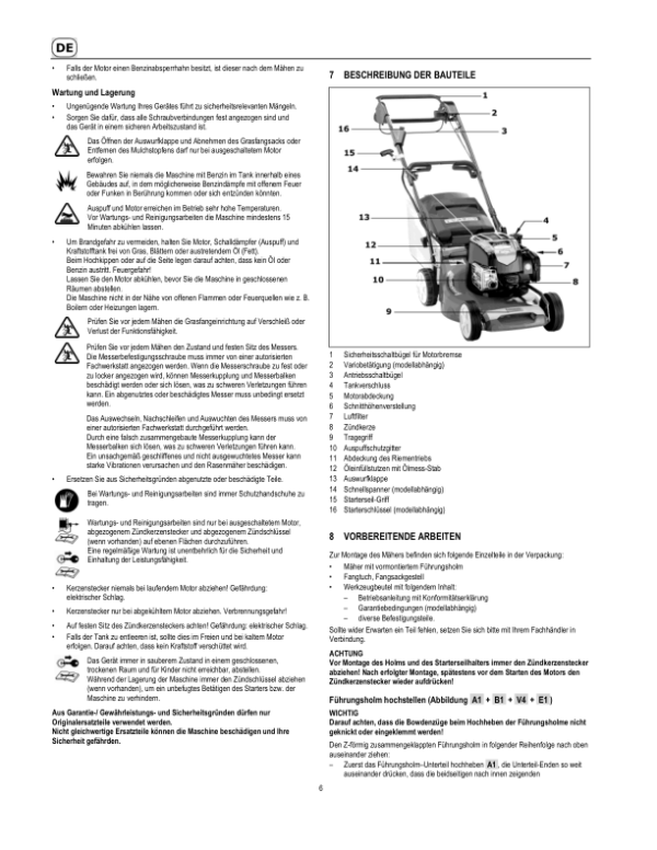John Deere 43-VARIO, 43-VARIO E, 43-A ECONOMY, R43V, R43S Lawn Mowers (2018-2019) Operator’s Manual (SAU16197) Workshop Guide