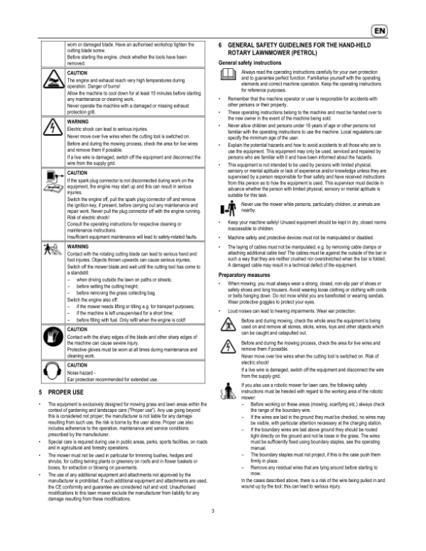John Deere R54RVB (SA247720) Lawn Mowers Operator’s Manual (SAU16640) Workshop Guide