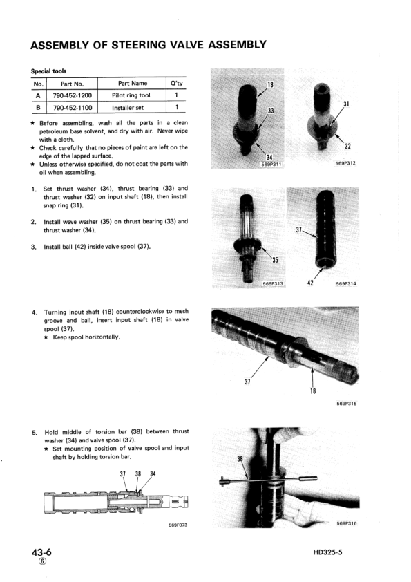 Komatsu HD325-5 Dump Truck Service Repair Manual Workshop Guide