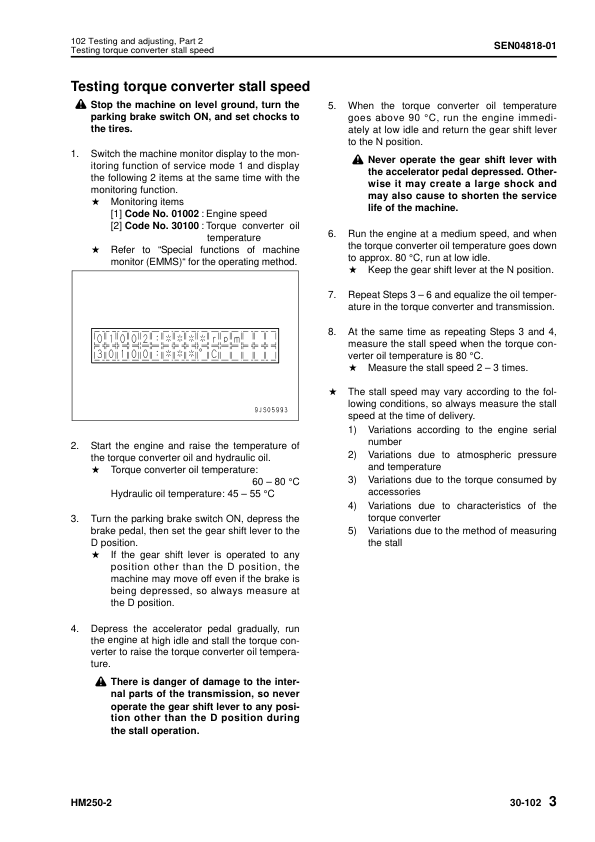 Komatsu HM250-2 Dump Truck Service Repair Manual Workshop Guide