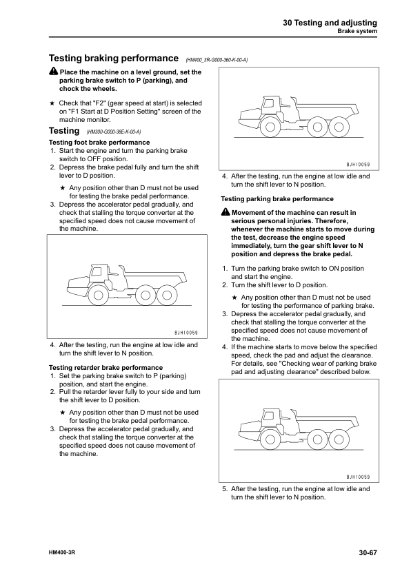 Komatsu HM400-3R Dump Truck Service Repair Manual Workshop Guide