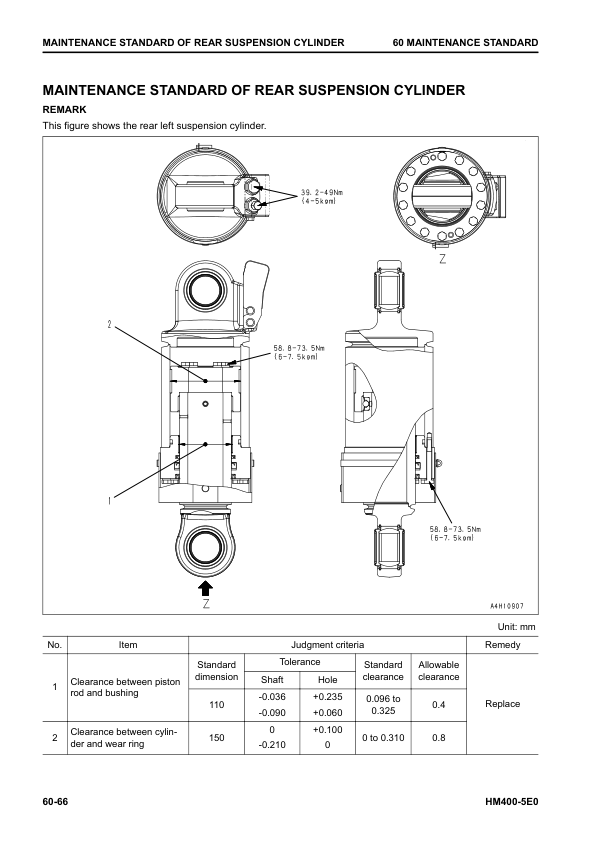 Komatsu HM400-5E0 Dump Truck Service Repair Manual Workshop Guide