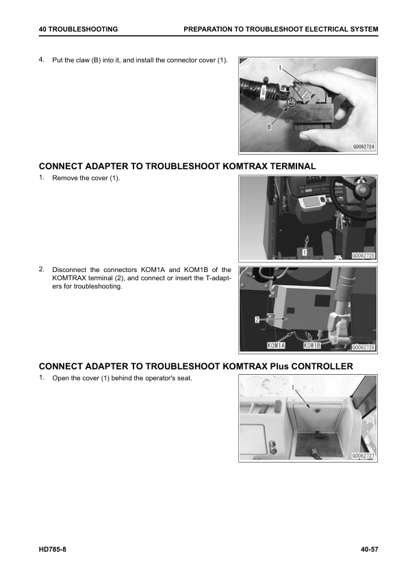 Komatsu HD785-8 Dump Truck Service Repair Manual Workshop Guide