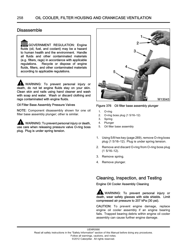 Caterpillar CAT CT15 Truck Engine Service Repair Manual (SJJ00001 and up)