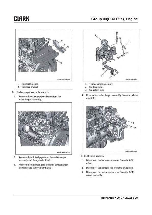 Clark GTS20D, GTS25D, GTS30D, GTS33D Forklift Service Repair Manual (ISUZU Engine) Workshop Guide