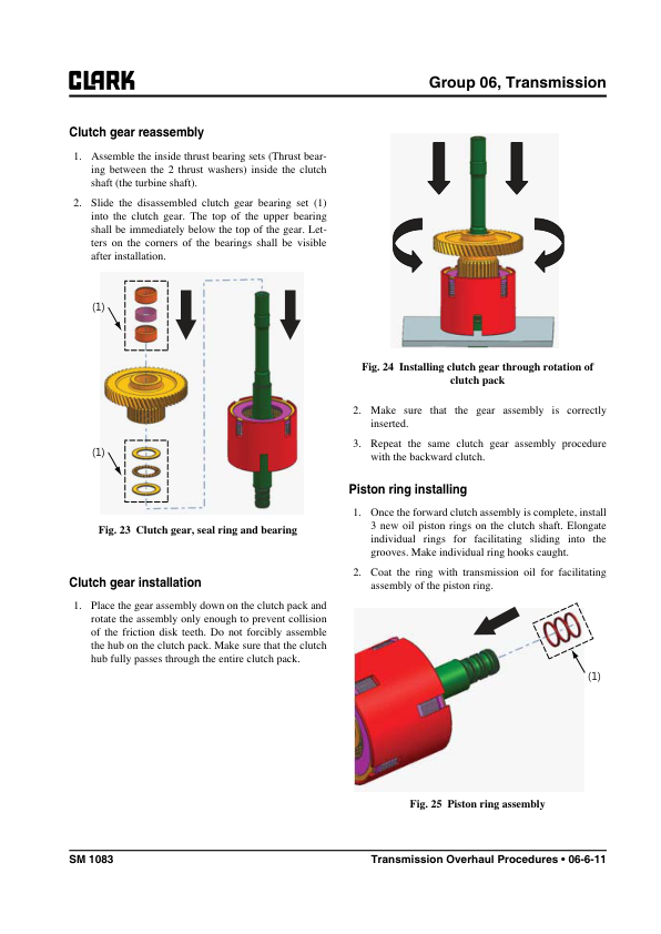 Clark S20L, S20G, S25L, S25G, S30L, S30G, S35L, S35G Forklift Service Repair Manual (Ford Engine) Workshop Guide