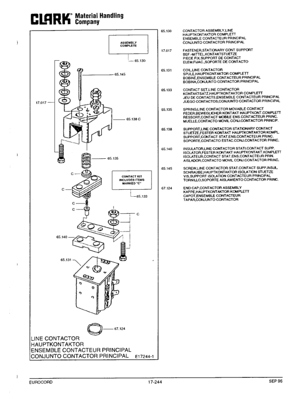 Clark CEM10, CEM12, CEM16, CEM20 Forklift Service Repair Manual Workshop Guide