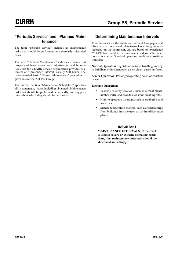 Clark CTX40, CTX70 Tow Tractor Service Repair Manual Workshop Guide