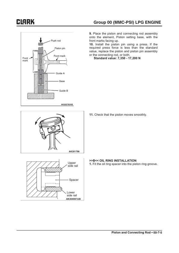 Clark C20CL, C25CL, C30CL, C32CL Forklift Service Repair Manual (HMC THETA 2.4 LPG, GM 3.0, Mitsubishi 4G64 Engine) Workshop Guide