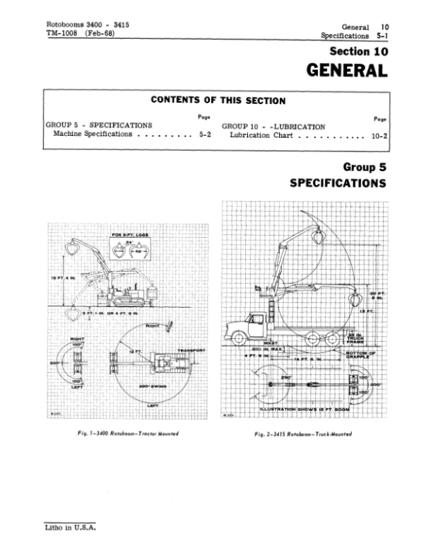 John Deere 3400, 3415 Rotobooms Repair Technical Manual – (TM1008) Workshop Guide