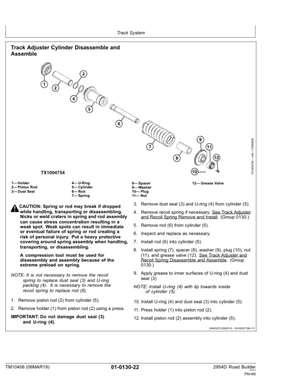 John Deere 2954D Road Builder Repair Technical Manual (TM10406) Workshop Guide