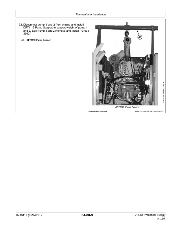 John Deere 2154D Processor Service Repair Manual (TM10417) Workshop Guide