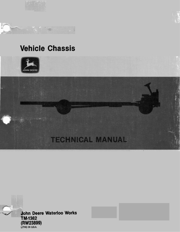 John Deere 10, 12, 14, 16, 18 Top Run and On/Voy Commercial RV Chassis Gas & Diesel Technical Repair Manual (TM1362) Workshop Guide