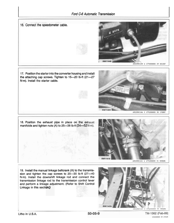 John Deere 10, 12, 14, 16, 18 Top Run and On/Voy Commercial RV Chassis Gas & Diesel Technical Repair Manual (TM1362) Workshop Guide