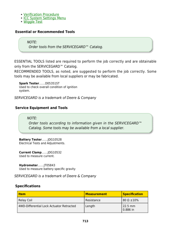 John Deere RSX860E, RSX860M Gator Recreational Vehicles Repair Manual (S.N after 010001-) Workshop Guide