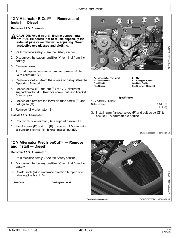 John Deere 2700/2750 PrecisionCut and 2700/2750 E-Cut Hybrid Riding Greens Mower Serial Number 10001- Operator’s Manual (TM159419) Workshop Guide