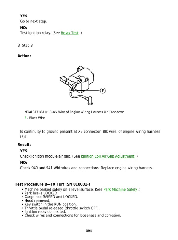 John Deere TX and TX Turf Gator Utility Vehicles Repair Manual (SN 160001 – Current) Workshop Guide