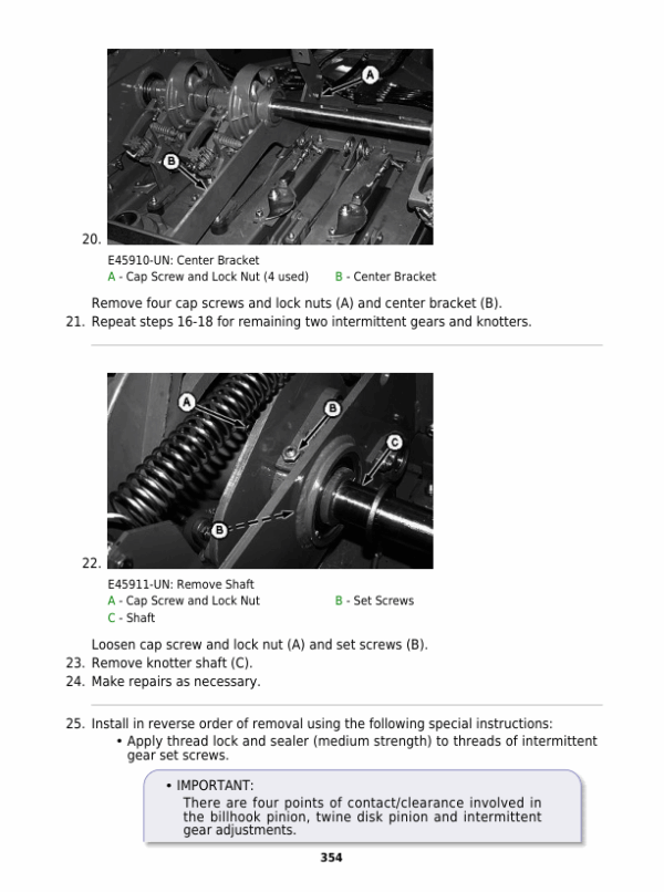 John Deere 100 Intermediate Square Baler Technical Repair Manual (TM1690 ) Workshop Guide