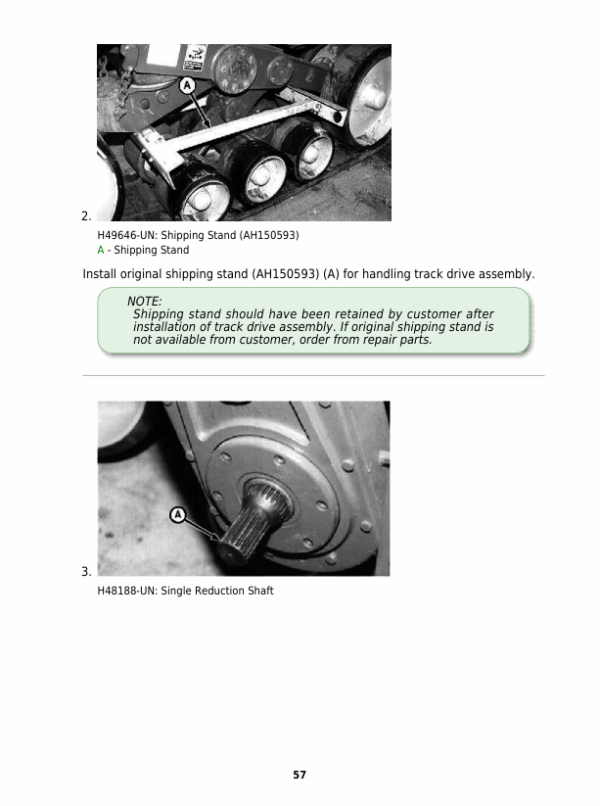 John Deere Rubber Track System Technical Repair Manual (TM1705) Workshop Guide
