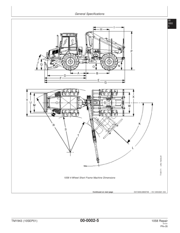 John Deere 1058 Forwarder Repair Technical Manual – (TM1943) Workshop Guide